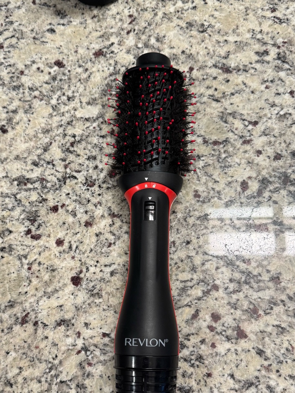 Revlon Hot Air Roundt Brush - Black with Red Accents